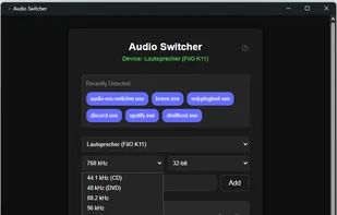 Audio Resolution Switcher screenshot 1