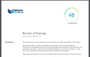WebsiteGrade.net screenshot 2