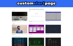 Custom Start Page screenshot 1