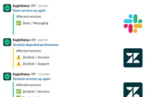 Get alerts when a service is having issues.