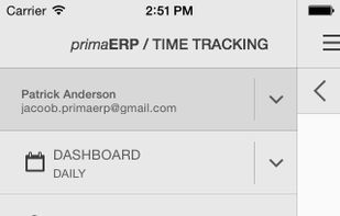 Time Tracking primaERP screenshot 1