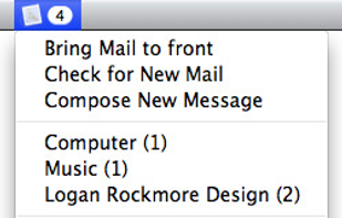 Mail Unread Menu screenshot 1