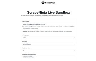 ScrapeNinja screenshot 1