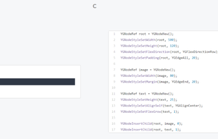 Yoga layout engine screenshot 1