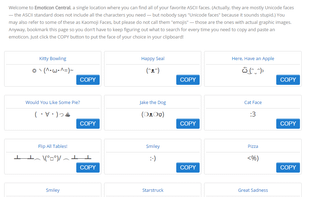 Emoticon Central screenshot 1