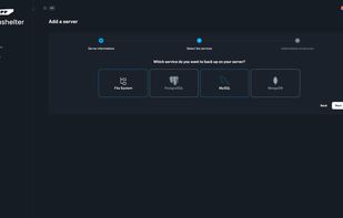 Datashelter screenshot 2