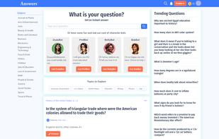 Answers.com screenshot 1