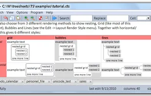 TreeSheets screenshot 3
