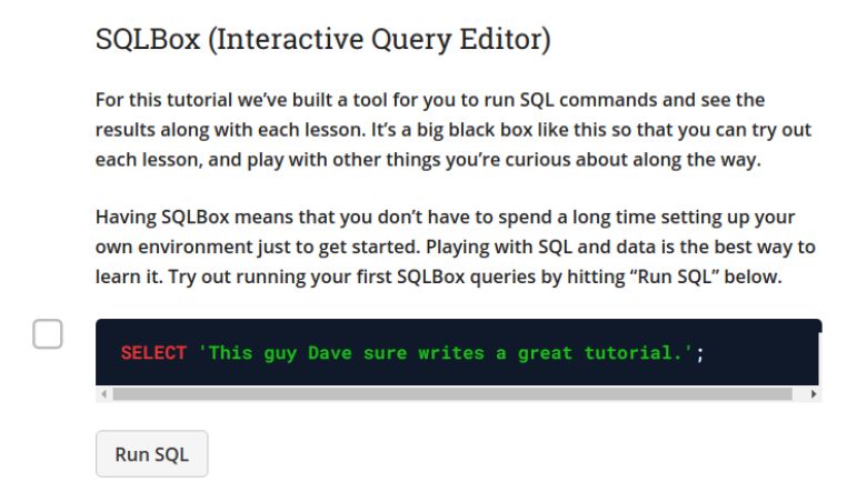 Interactive PostgreSQL SQL Tutorial Alternatives and Similar Sites ...
