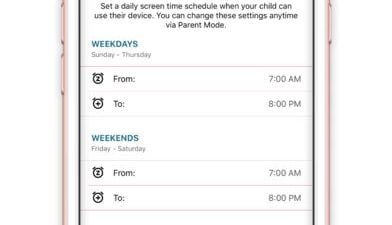 Set screen time schedules for your child's iOS devices (iPod, iPhone, and iPad)