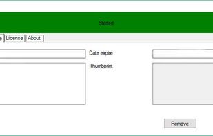 Set a certificate