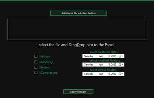 FileAttributeManager screenshot 1
