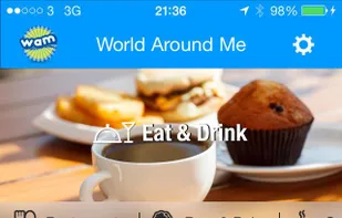 Home screen with a list of over 30 categories