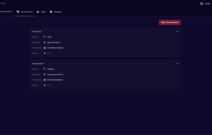 Multiple environments