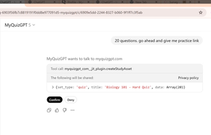 MyQuizGPT screenshot 2