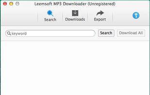 Leemsoft MP3 Downloader for Mac screenshot 1