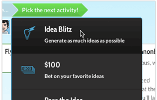 Interact in real-time through collaborative activities