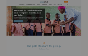 GiveWell screenshot 1