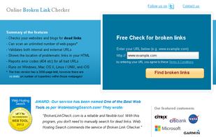 Link checker BrokenLinkCheck screenshot 1