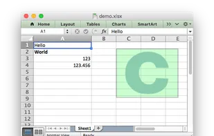 libxlsxwriter screenshot 1