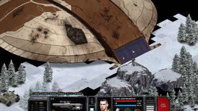 The lone scout found the Landing Ship (Jsleezy's Real Fighter Portrait Pack graphic mod installed)