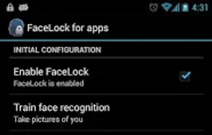 FaceLock for apps screenshot 1
