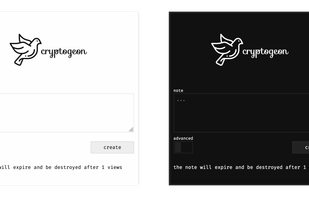 cryptgeon screenshot 1