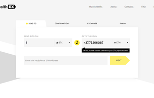 StealthEX.io screenshot 1