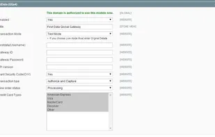 Payeezy First Data GGe4 - Admin