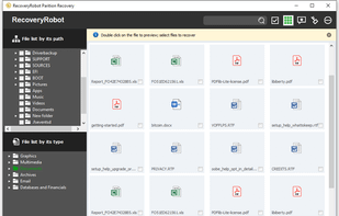 RecoveryRobot Partition Recovery - Thumbnail View