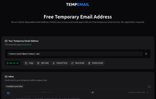 Your temporary email