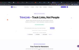 TrimLink Landing page
