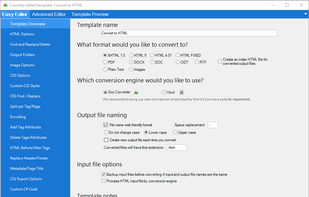 Powerful templates editor