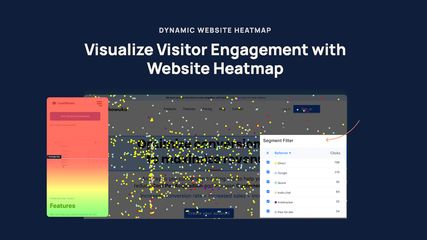 Website heatmap with scrolling, clicking and segmentation heatmap.