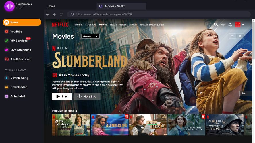 KeepStreams Video Downloader Efficient streaming video downloader that enables you to download