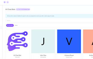 Create personalized AI Chat Bots to enhance customer service experience.