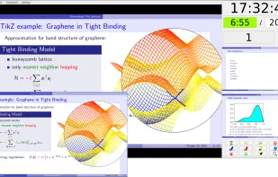 Different highlighting tool, including magnifier, torch and pointer, can be used to draw attention to parts of your slide.