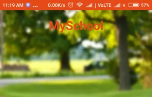 school app front view