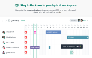 Calamari Absence calendar