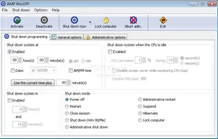AMP WinOFF screenshot 1