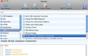 QSnipps for MacOSX