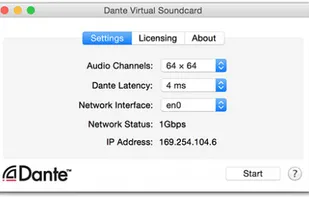 Dante Virtual Soundcard screenshot 1