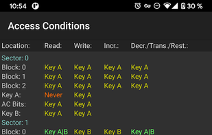 MIFARE Classic Tool (MCT) screenshot 3