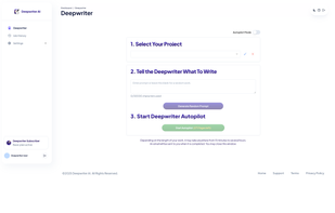Deepwriter AI screenshot 2