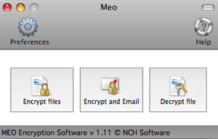 MEO File Encryption Software screenshot 1