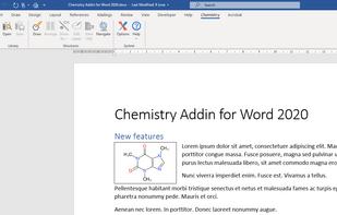 Chem4Word screenshot 1