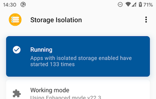 Storage Isolation screenshot 1