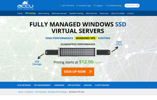 AccuWebHosting.com screenshot 1