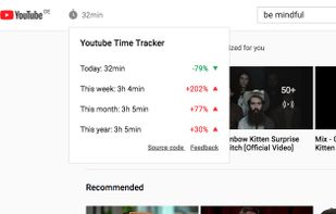YouTube Time Tracker screenshot 1