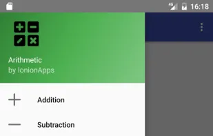 Arithmetic practice and tests screenshot 1